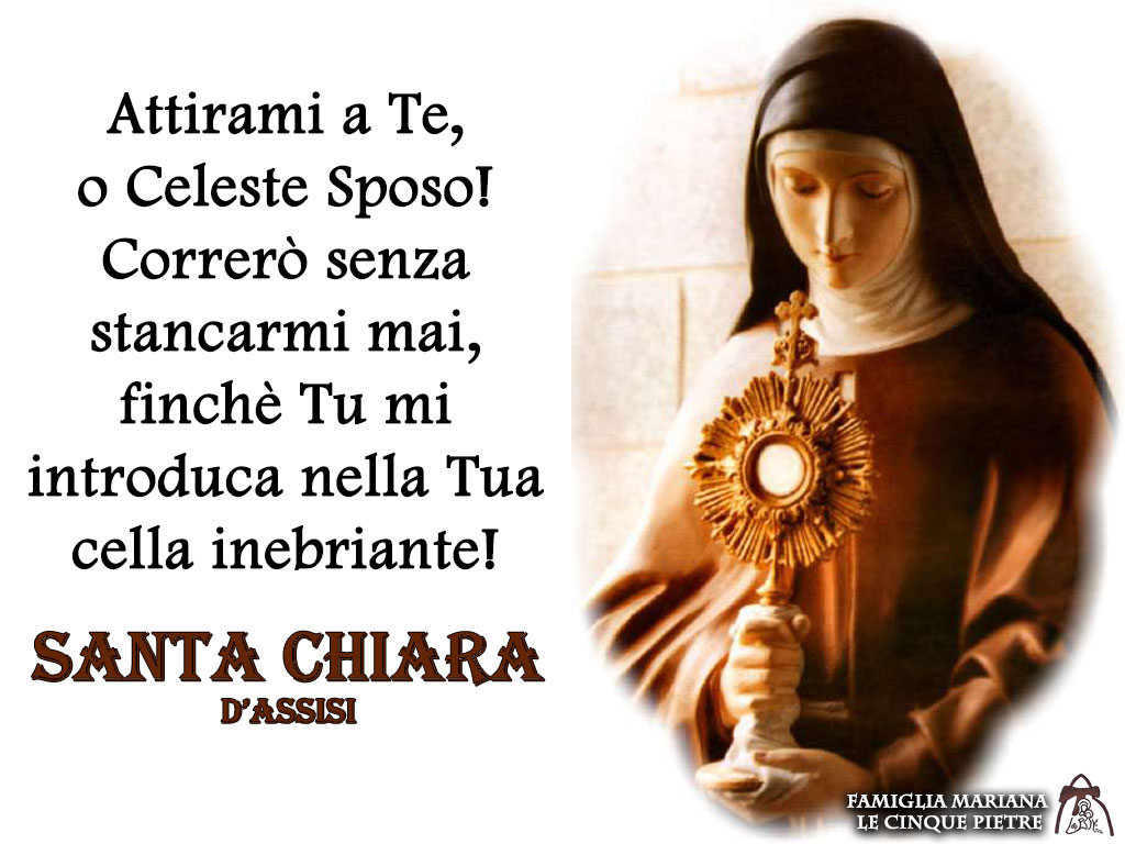 frasi santa Chiara di Assisi